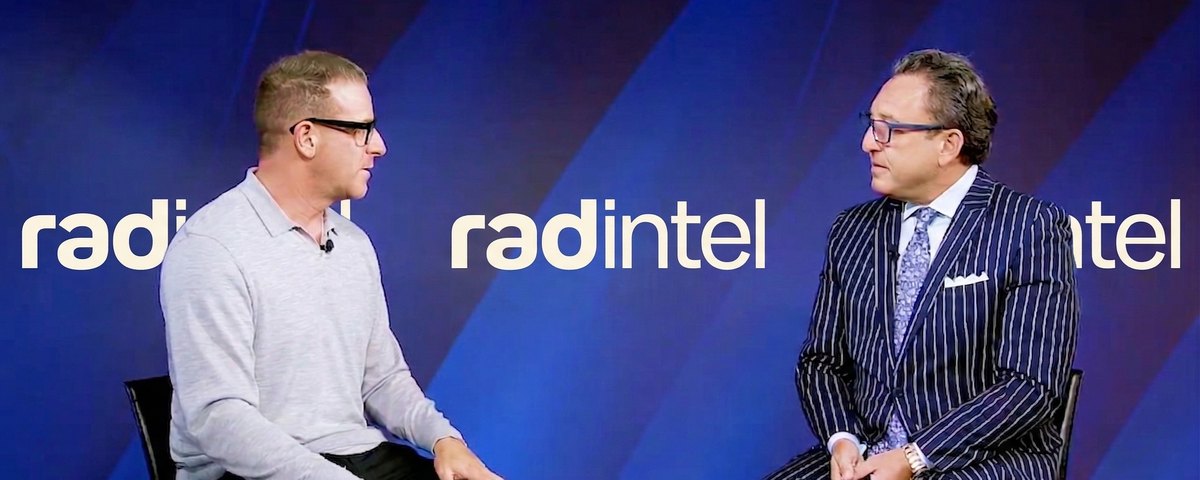 Still image from a TV interview with RAD Intel CEO Jeremy Barnett