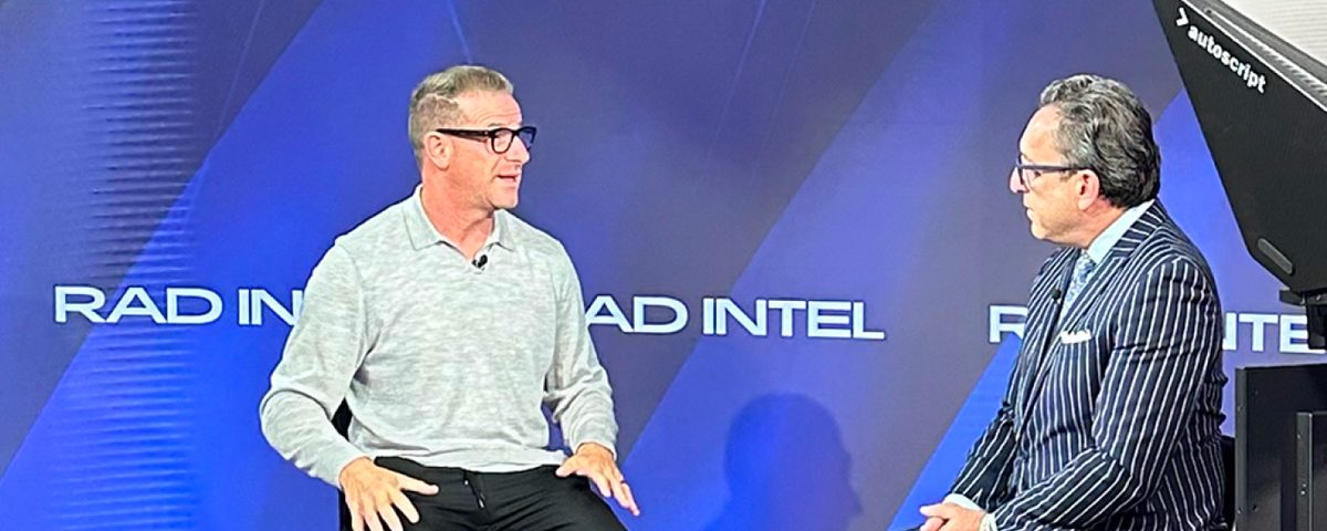 Still image from a TV interview with RAD Intel CEO Jeremy Barnett